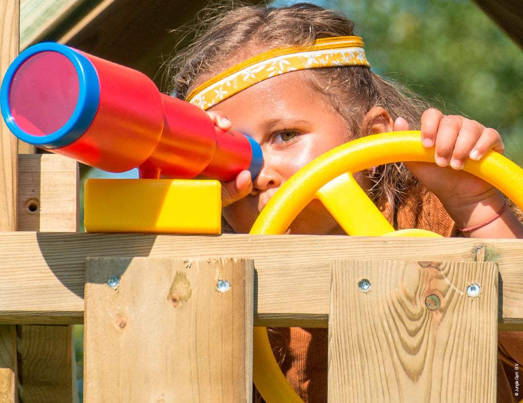 Jungle Nomad | Wooden climbing frame with swings & climbing net