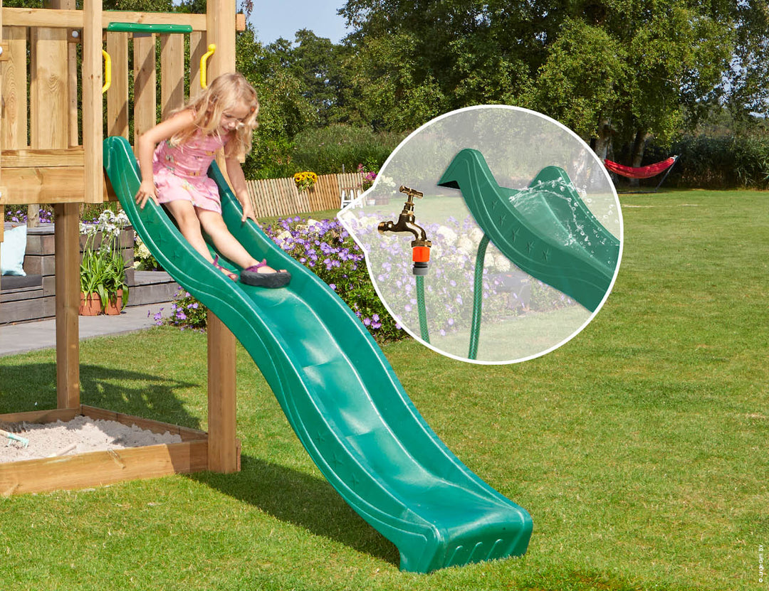Jungle Tower | Wooden climbing frame with slide