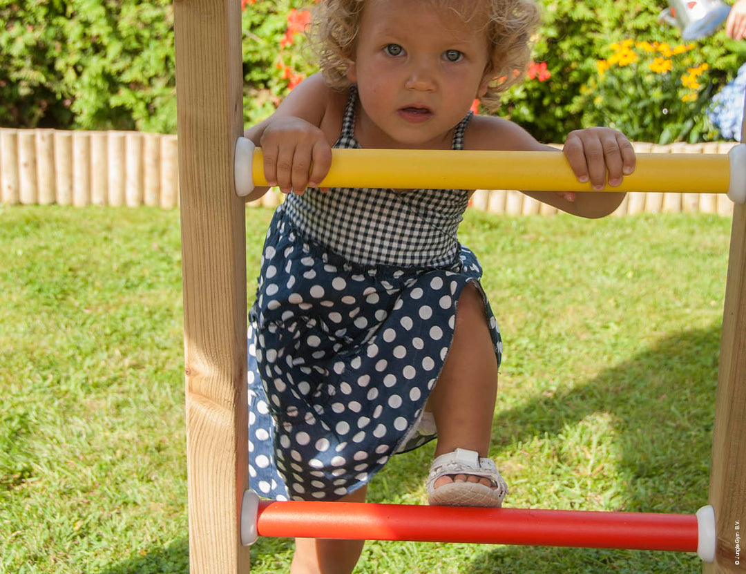 Jungle Voyager | Wooden climbing frame with slide & clatter bridge