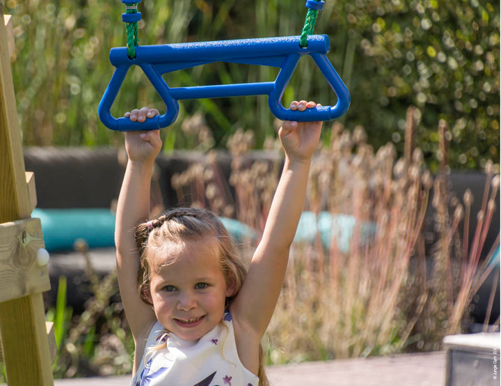 Jungle Cirque | Wooden climbing frame with double swing