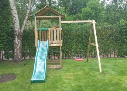 Aire de jeux en Bois pour Enfants • Tower 1-Swing